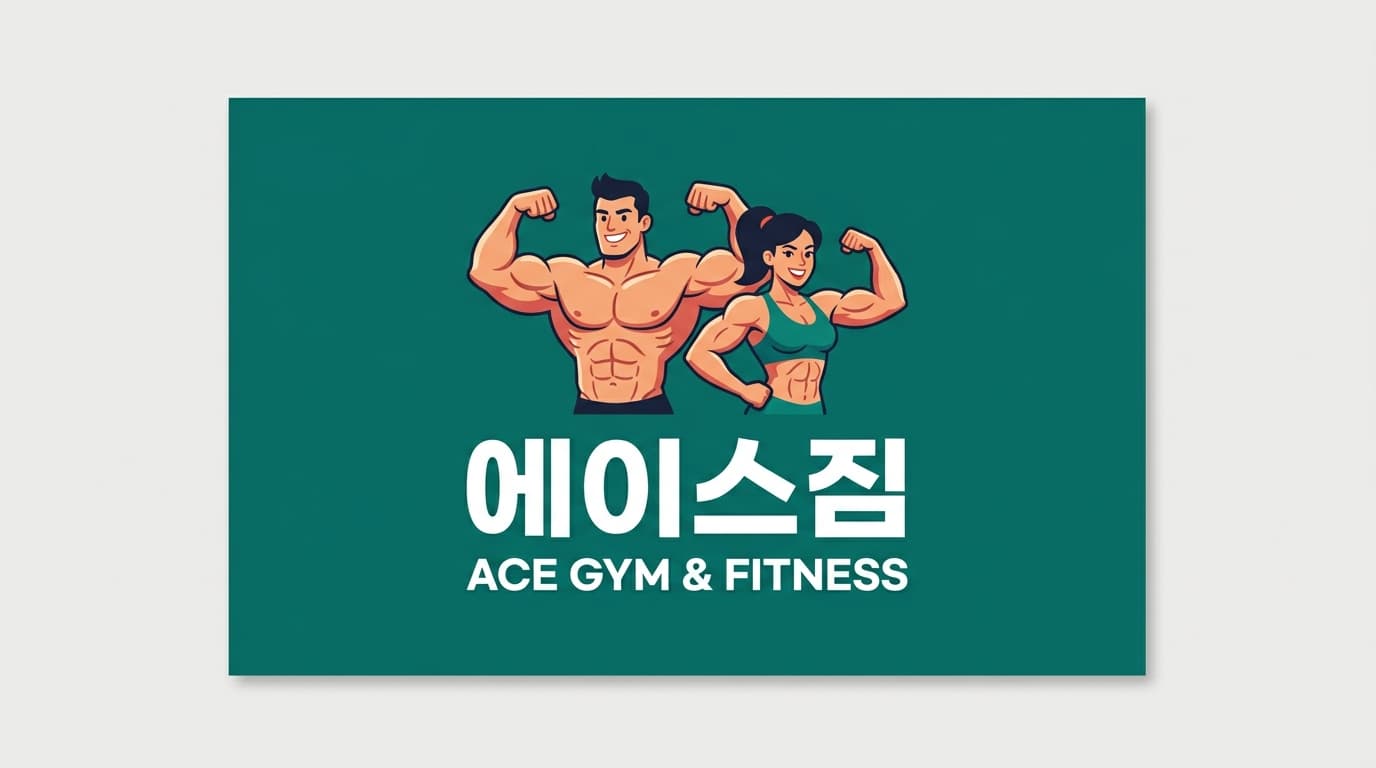 에이스짐 명함 견본