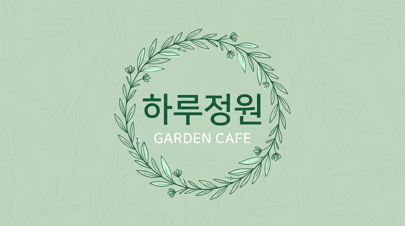 하루정원 명함 견본