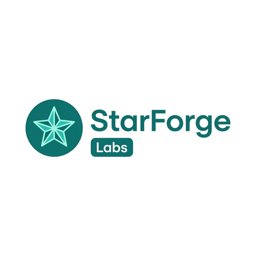 StarForge 로고 견본