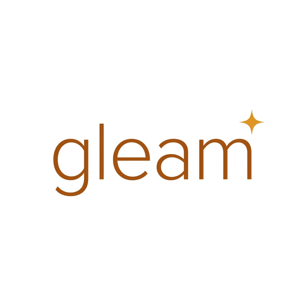 gleam 로고 견본