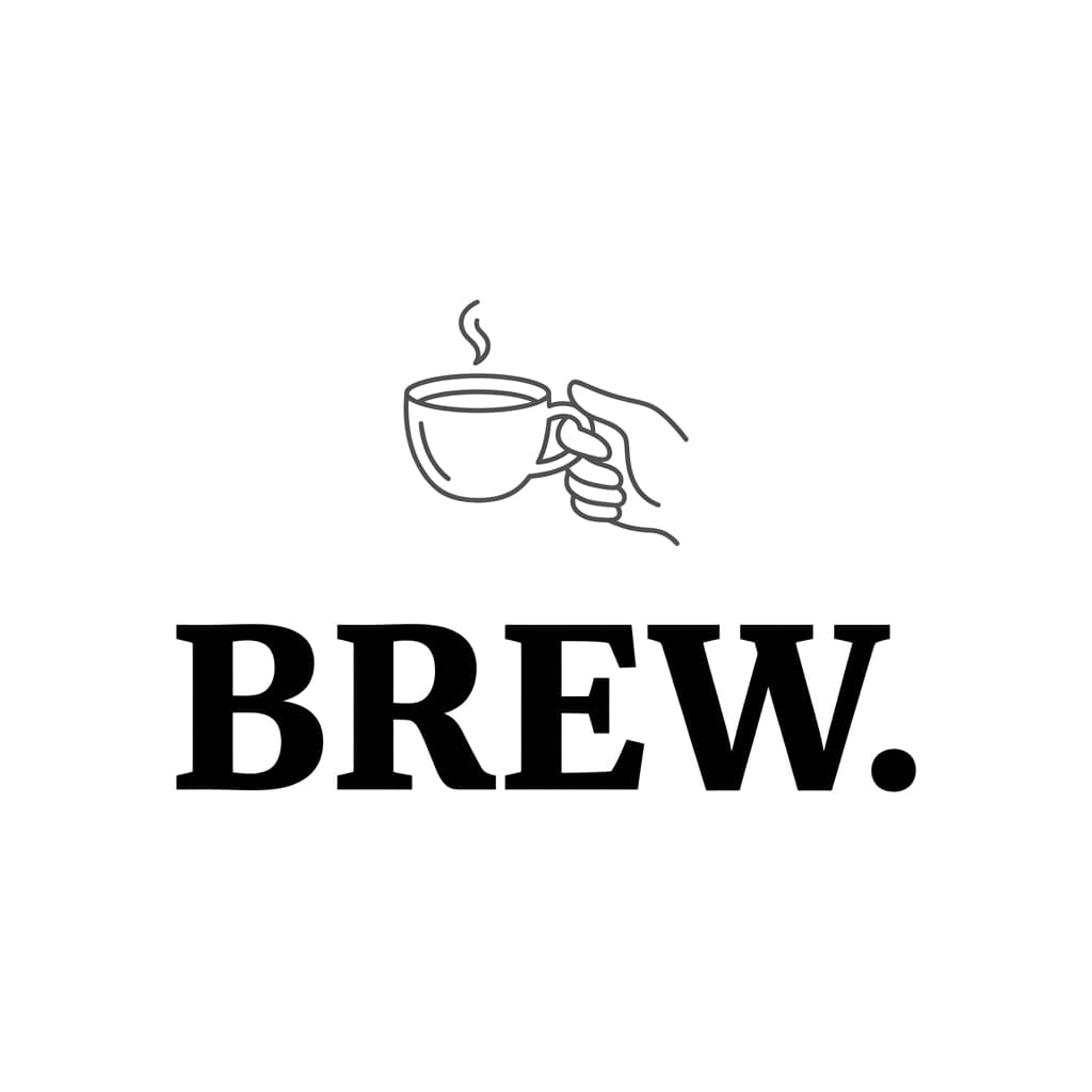 BREW. 로고 견본