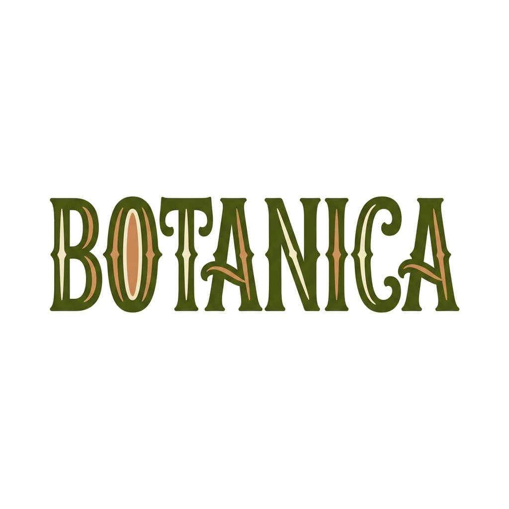 BOTANICA 로고 견본