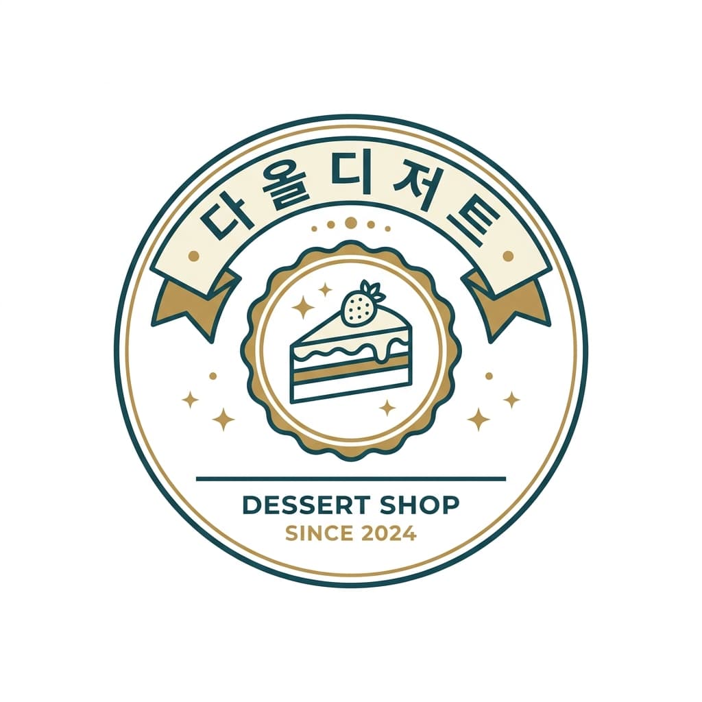 다올디저트 로고 견본