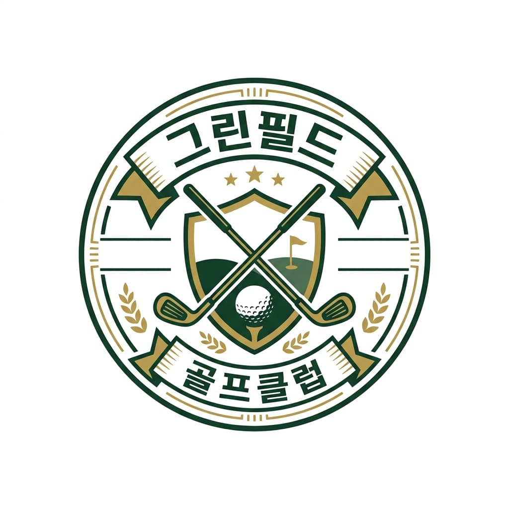 그린필드 골프클럽 로고 견본