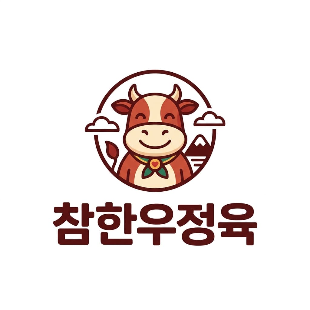 참한우정육 로고 견본