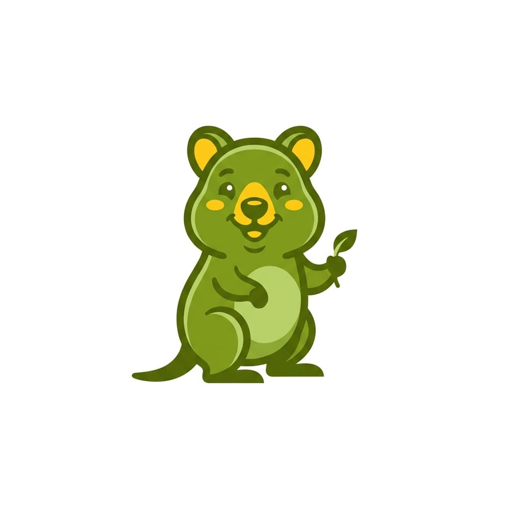 Quokka 로고 견본