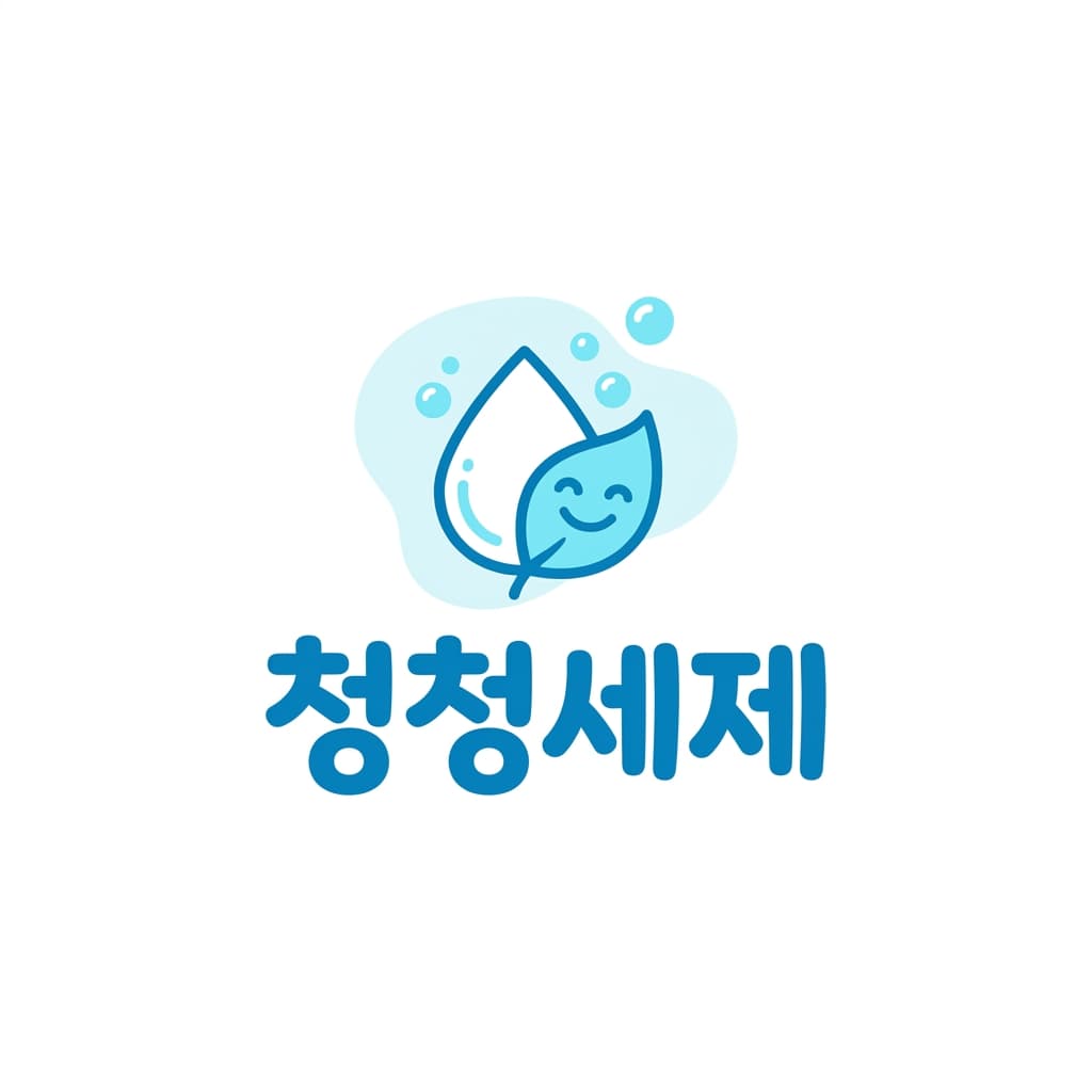 청청세제 로고 견본
