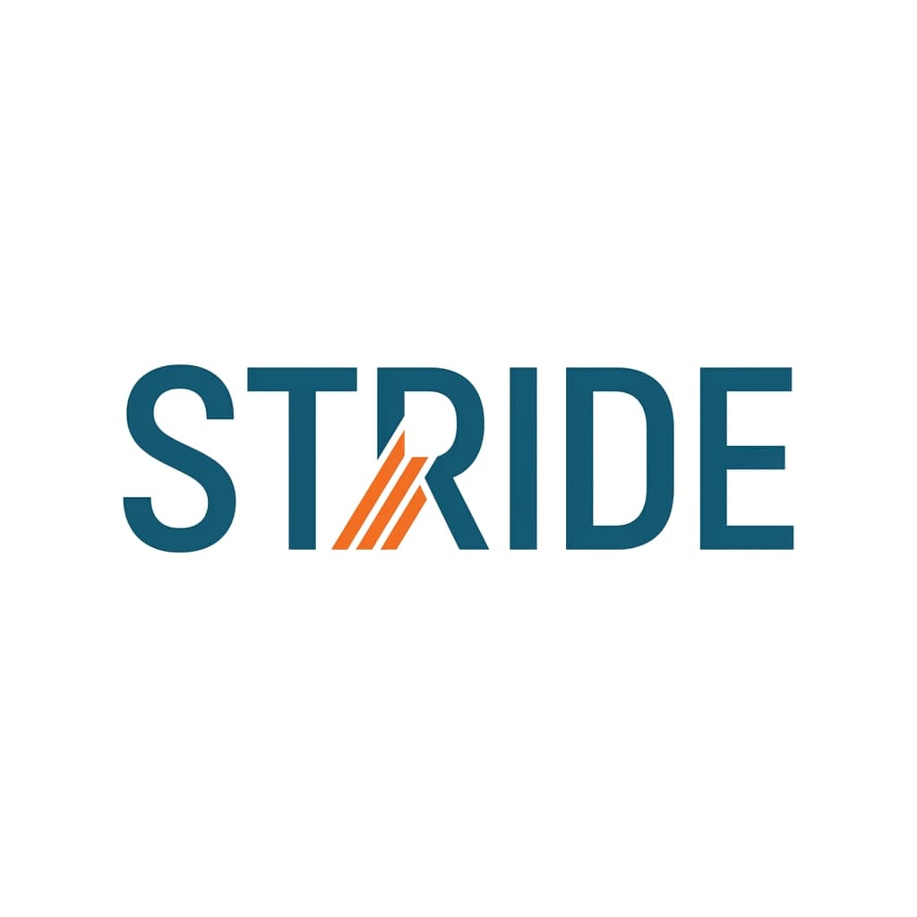 STRIDE 로고 견본