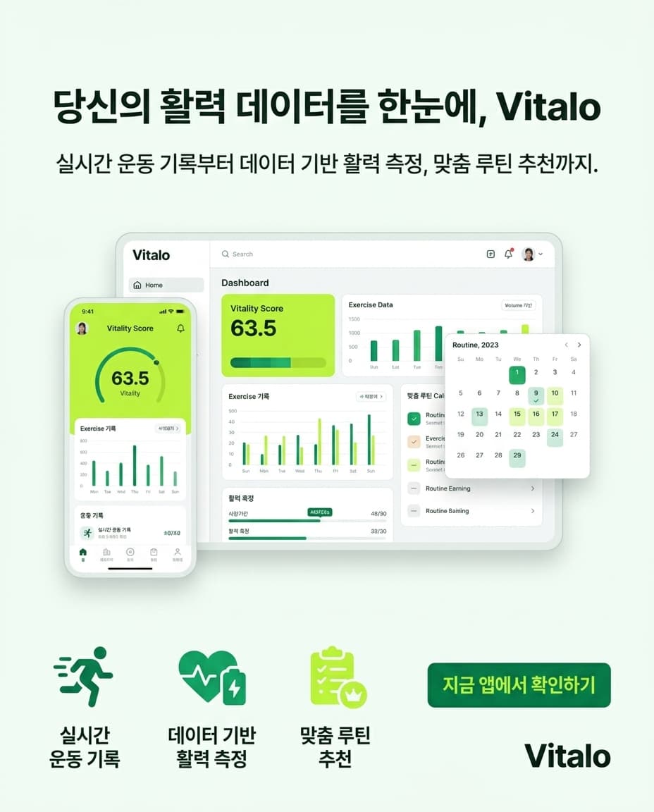 Vitalo SNS 크리에이티브 견본